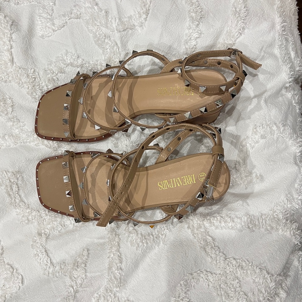 Dream Paris Studded Block Heels NTW